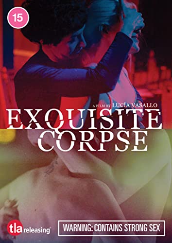 DVD cover for "Exquisite Corpse" featuring two figures in embrace.
