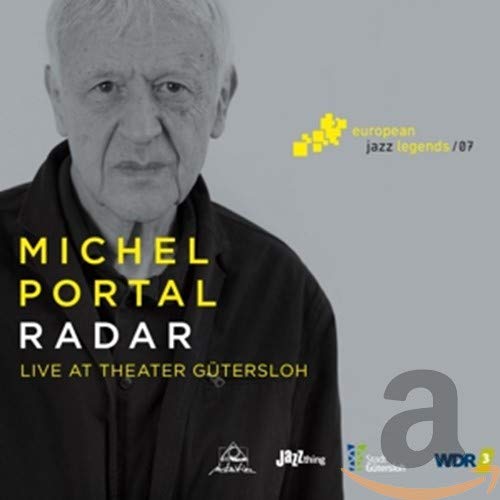 CD cover for Michel Portal’s “Radar” featuring a portrait of the artist.