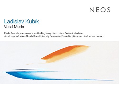 CD cover for Ladislav Kubik’s Vocal Music, featuring abstract brushstrokes.