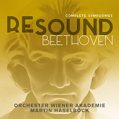 CD cover for "Resound Beethoven" featuring a portrait of Beethoven.