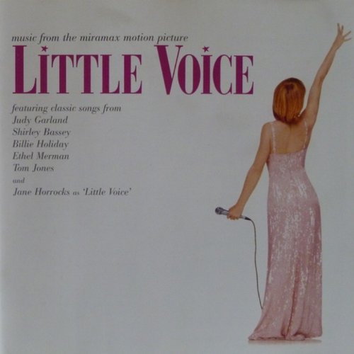 CD cover for "Little Voice" featuring Jane Horrocks singing into a microphone.