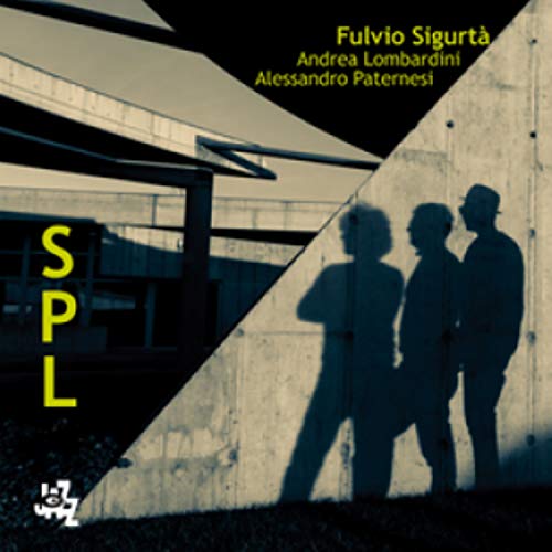 CD cover for "SPL" featuring silhouettes of three people and abstract design.