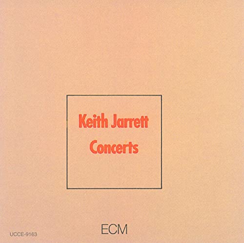 CD cover for Keith Jarrett’s “Concerts” album, peach background.