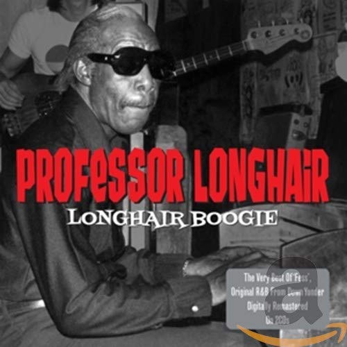 Professor Longhair album cover featuring a black and white portrait of the musician.