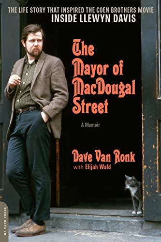 Book cover showing Dave Van Ronk standing in a doorway with a cat nearby.