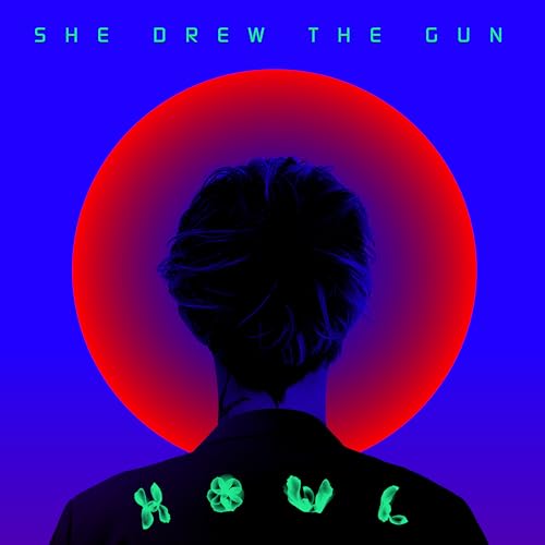 Album cover for She Drew The Gun’s “Howl” featuring a silhouetted figure.