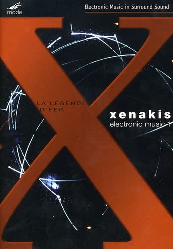 DVD cover for Xenakis’ “La Legende d’Eer” with abstract orange “X”.