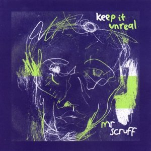 CD cover for Mr. Scruff’s “Keep It Unreal” with abstract face art.