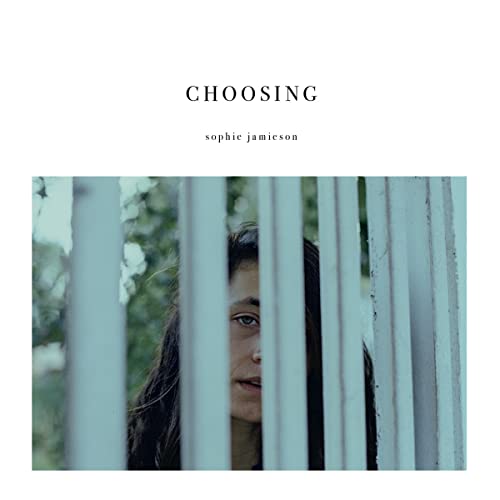 CD cover: woman’s face framed by white bars, green foliage background.