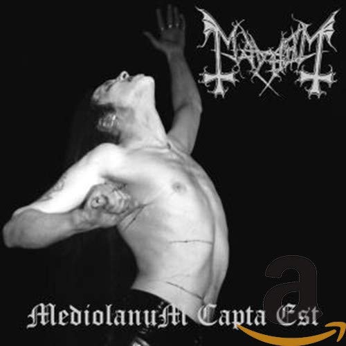 Black and white CD cover with a shirtless figure and band logo.