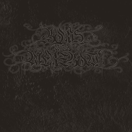 Black album cover with intricate, swirling silver lettering reading "Boris With Merzbow.