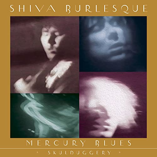 Vinyl record cover: Shiva Burlesque, abstract faces in a four-panel design.