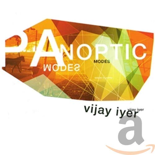 CD cover for Vijay Iyer’s “Panoptic Modes” with abstract geometric art.