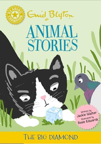 Book cover: cat and pigeon with a diamond, titled "The Big Diamond".