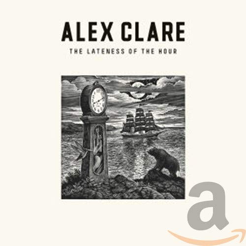 Alex Clare album cover: clock tower, ship, bear in a grayscale scene.