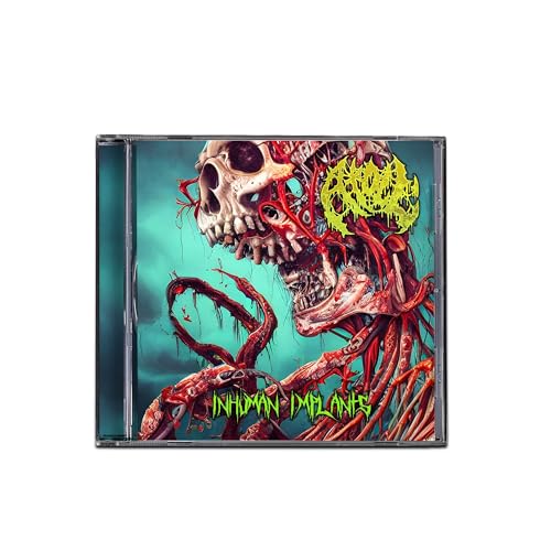 CD case with a gruesome skull and organic, vein-like imagery.