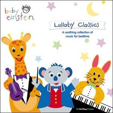Baby Einstein CD cover with giraffe, koala, and bunny characters.