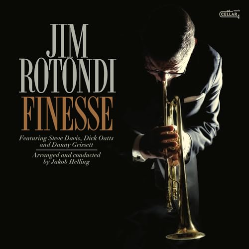 CD cover: Jim Rotondi playing trumpet, dark background, text details.