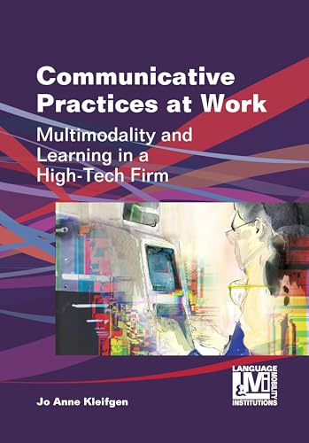 Book cover: “Communicative Practices at Work” with image of person at computer.