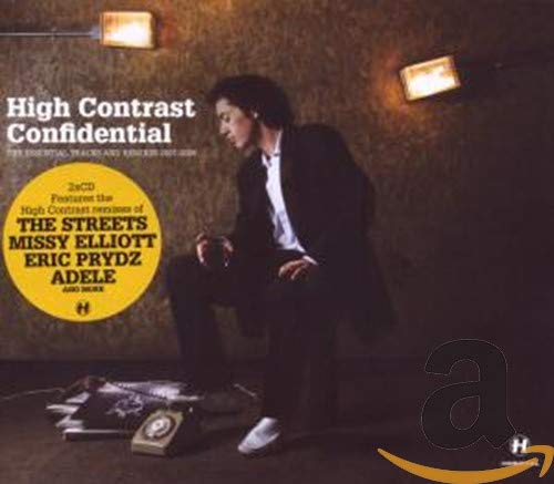 CD cover for High Contrast - Confidential, featuring a man in a suit.