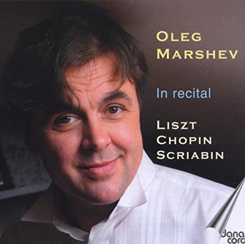 CD cover featuring pianist Oleg Marshev, with composers’ names listed.