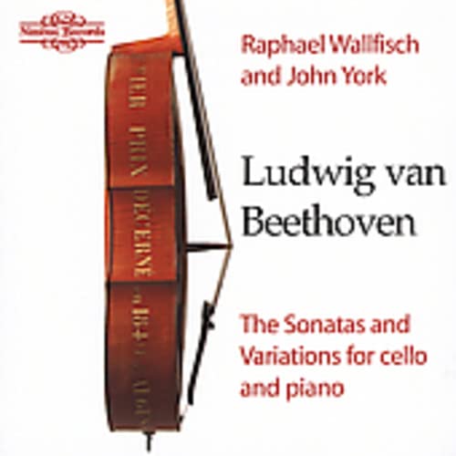 CD cover featuring a cello and text naming Beethoven, Wallfisch, and York.