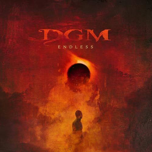 CD cover for DGM’s “Endless” with fiery red and black imagery.