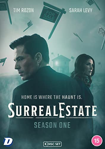 Surrealestate" Season 1 DVD cover with Tim Rozon, Sarah Levy, and a haunted house.