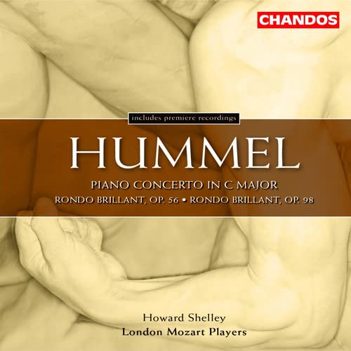 CD cover for Hummel’s Piano Concerto in C Major by Shelley and London Mozart Players.