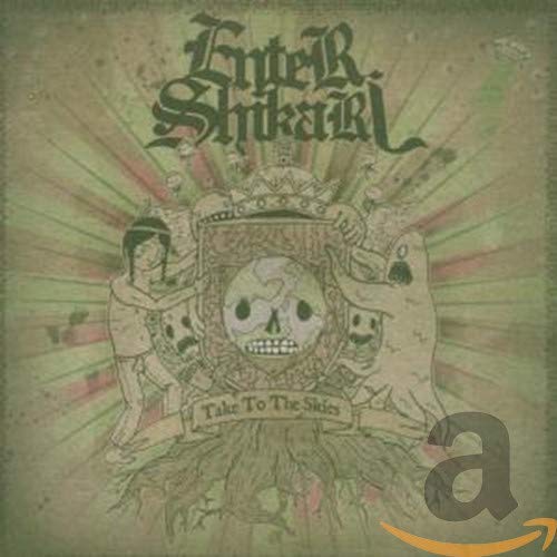 Enter Shikari album cover, “Take To The Skies,” with skull and figures.