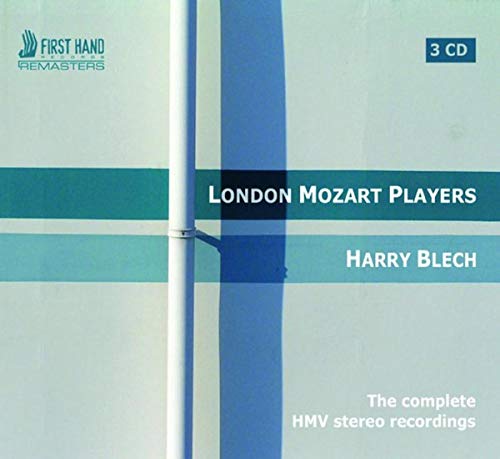 CD cover for London Mozart Players Vol. 1, blue and white abstract design.