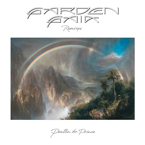 Album cover: mountainous landscape with rainbow, text “Pantha du Prince” below.