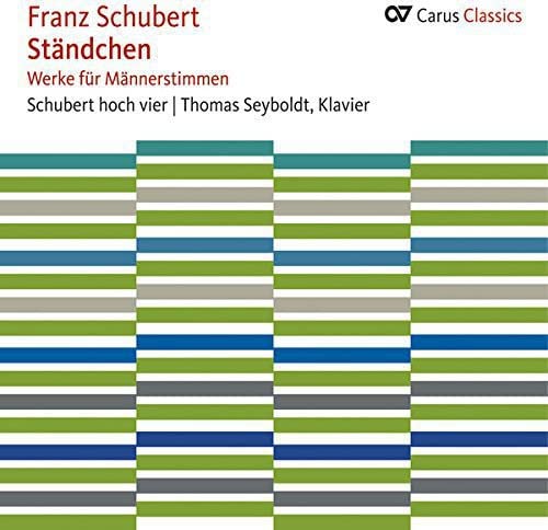 CD cover for Schubert’s “Ständchen” with striped abstract design.