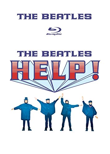 The Beatles Help! Blu-ray cover featuring the band members in blue capes.
