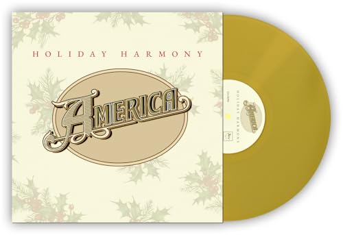 America's "Holiday Harmony" vinyl record with gold-toned cover and disc.