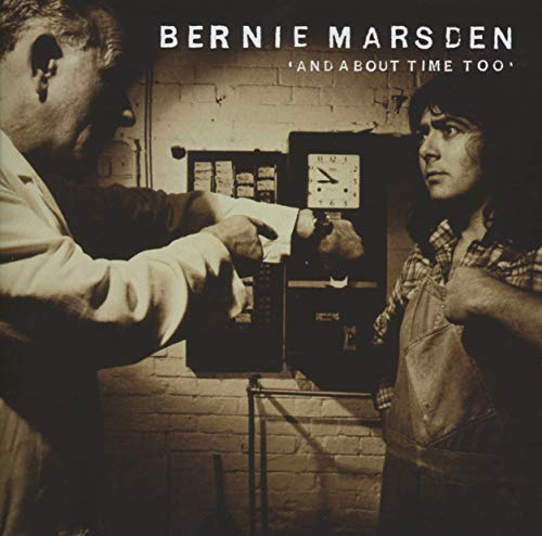 CD cover: Bernie Marsden, two figures, and a vintage clock.