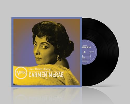 Carmen McRae vinyl record with portrait of the singer on the cover.