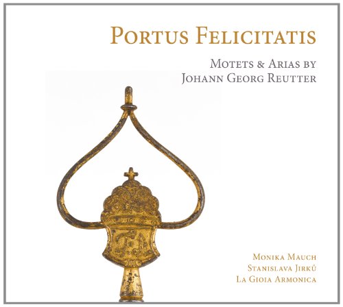 CD cover featuring a gilded, ornate religious processional cross against white.