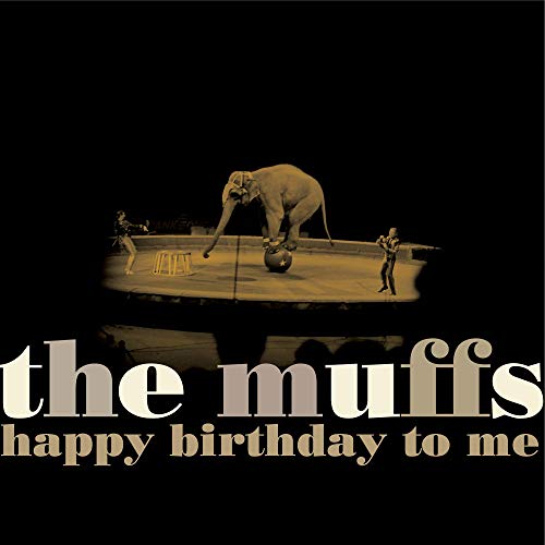 The Muffs album cover: circus scene with an elephant on a ball.