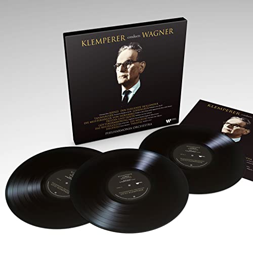 Black vinyl record box set featuring conductor Otto Klemperer’s portrait.
