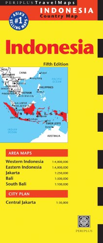 Indonesia Travel Map Fifth Edition (Periplus Travel Maps)