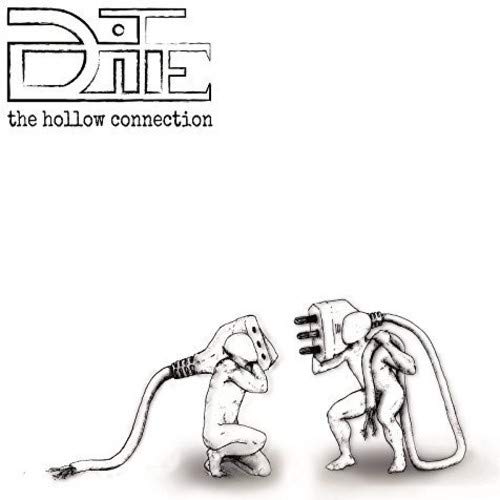 Black and white album cover with sketched figures and electrical cords.