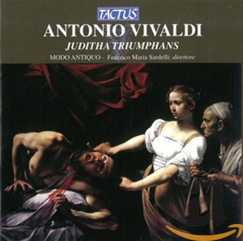 CD cover for Vivaldi’s *Juditha Triumphans* featuring a Baroque painting.