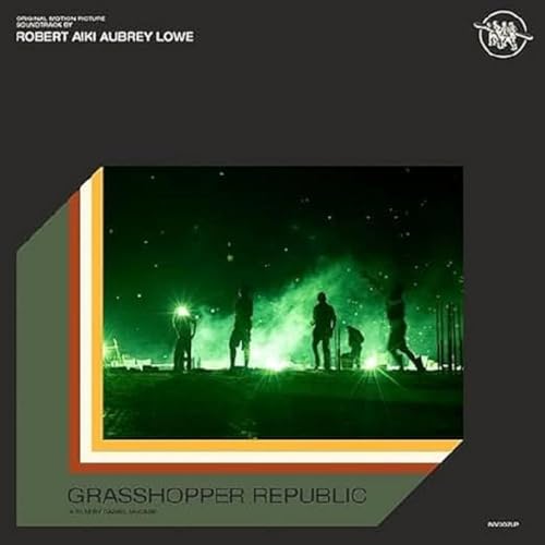 Vinyl record cover for “Grasshopper Republic” featuring silhouetted figures.