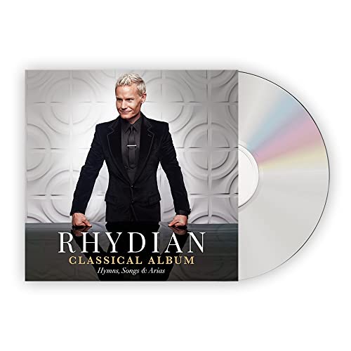 Rhydian album cover and CD, featuring a man in a suit.