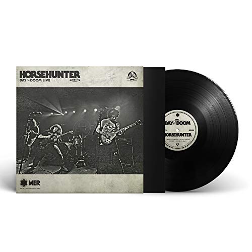 Horsehunter "Day Of Doom Live" vinyl record with band performance image.