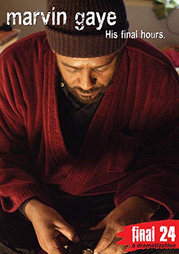 Marvin Gaye DVD cover depicting him looking down, holding a phone.