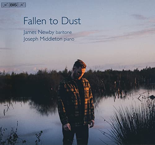 CD cover: man by water, text āFallen to Dustā, BIS label.
