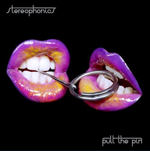Stereophonics album cover: lips with a metal ring, dark background.