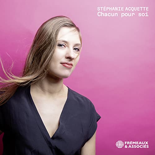 CD cover featuring Stéphanie Acquette against a pink background.